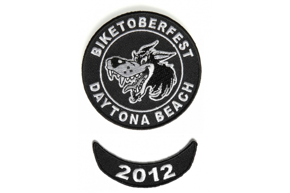 Biketoberfest 2012 Daytona 2 Piece Patch Set