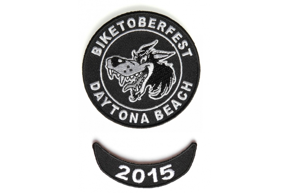 Biketoberfest 2015 Daytona 2 Piece Patch Set