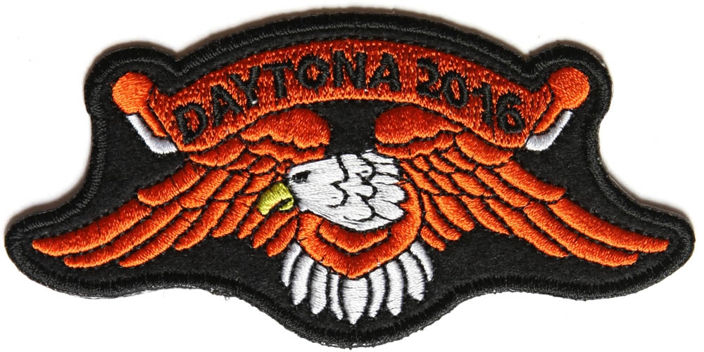 Daytona 2016 Orange Eagle Patch For Daytona Bike Week