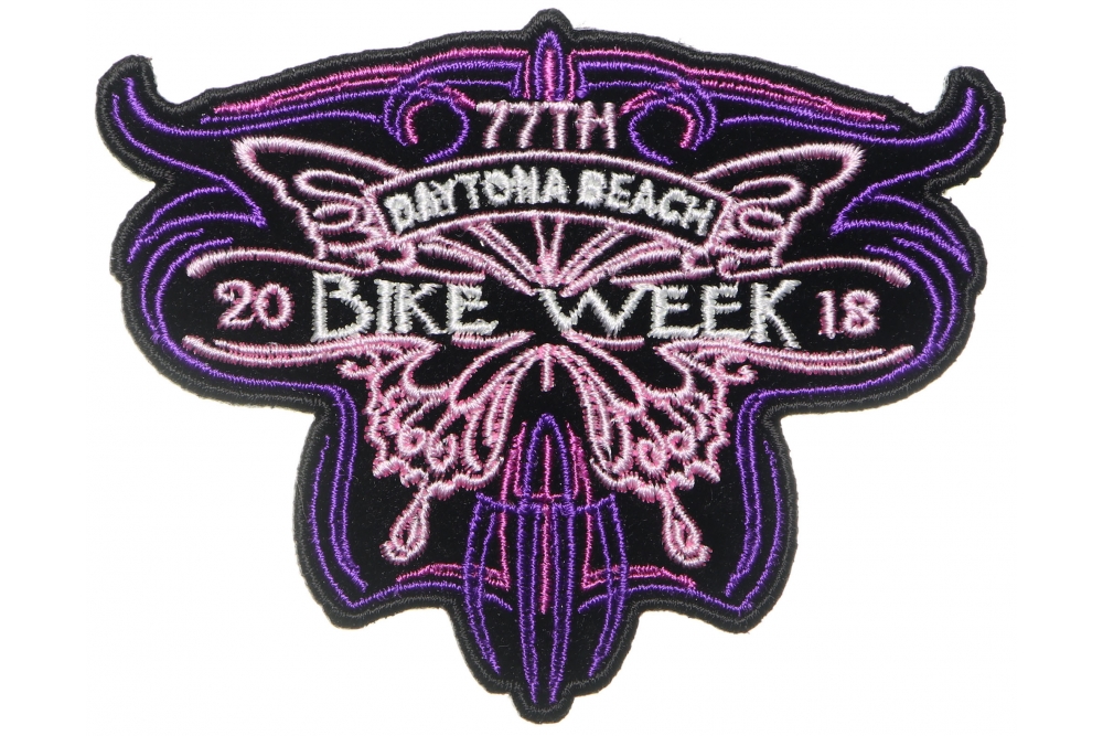 Daytona Bike Week 2018 Patch Butterfly