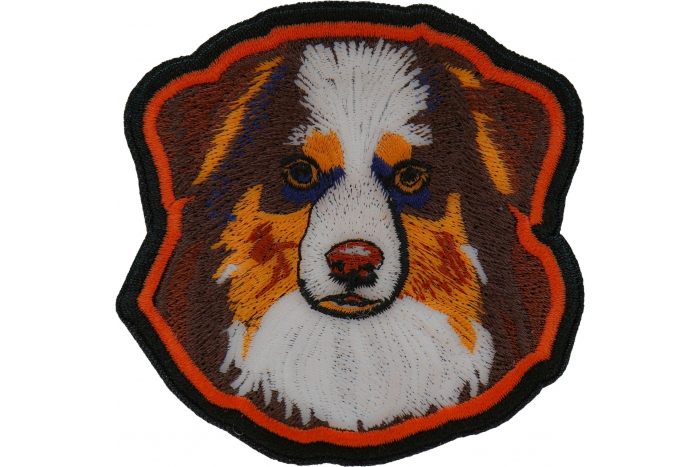 Australian Shepard Dog Iron on Patch