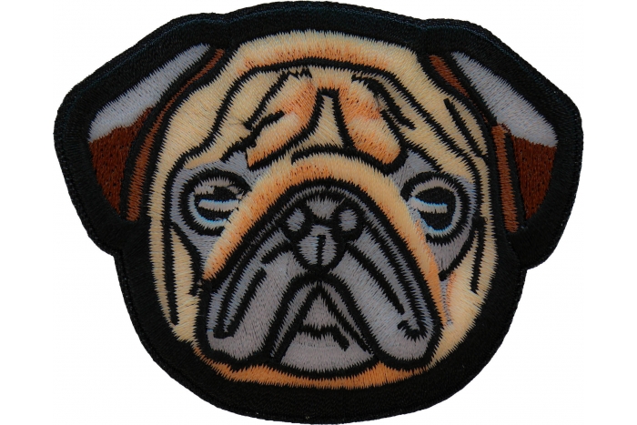 Sweet Pug Dog Iron on Patch