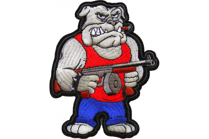Tommy Gun Bulldog Patch