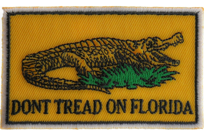 Don't tread on Florida Small Gadsden Flag Patch