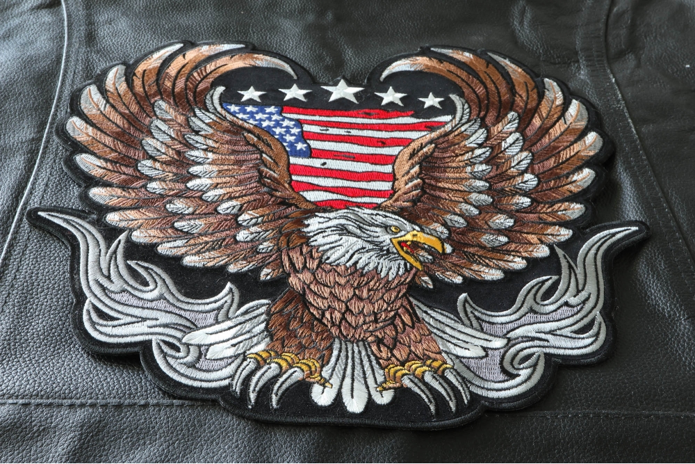 Biker Eagle Large Back Patch - TheCheapPlace