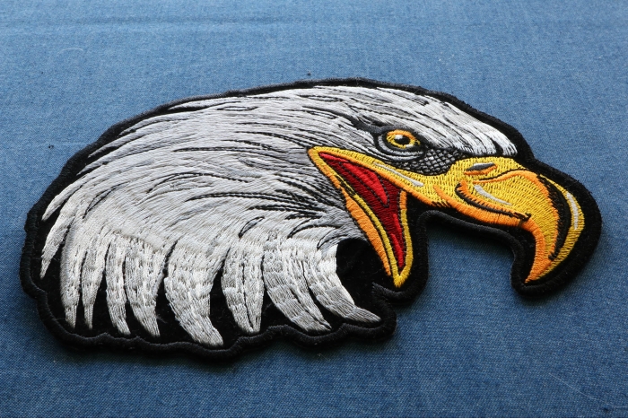 Eagle Head Looking Right Patch diagonal view