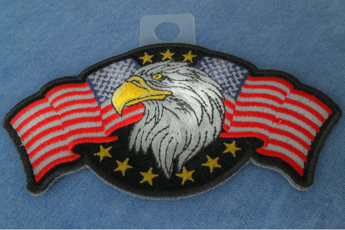 Star Spangled Banner Eagle Patch diagonal view