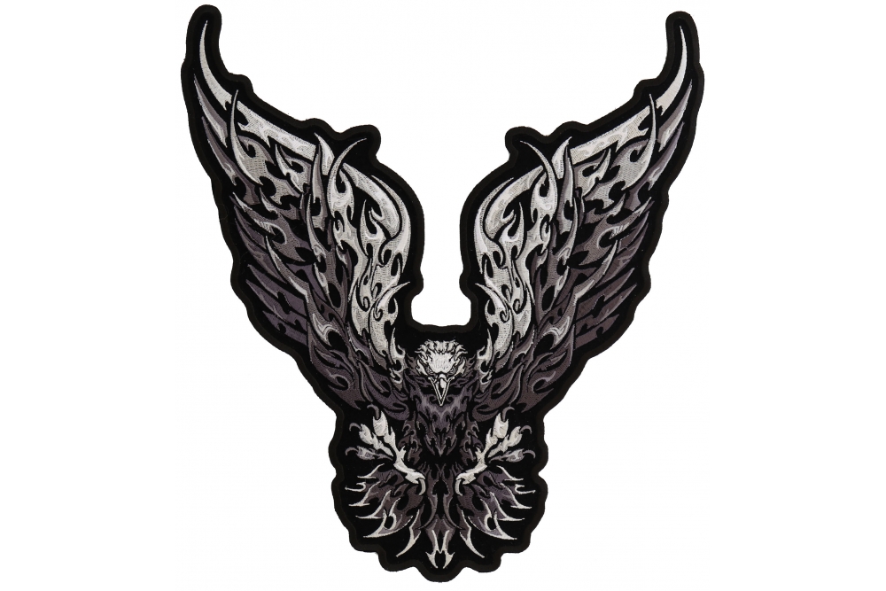 Eagle Monochrome Large Wings Patch Large