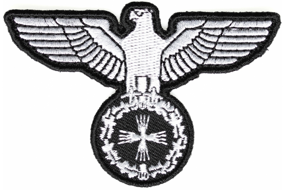 Eagle On Crest Iron On Patch
