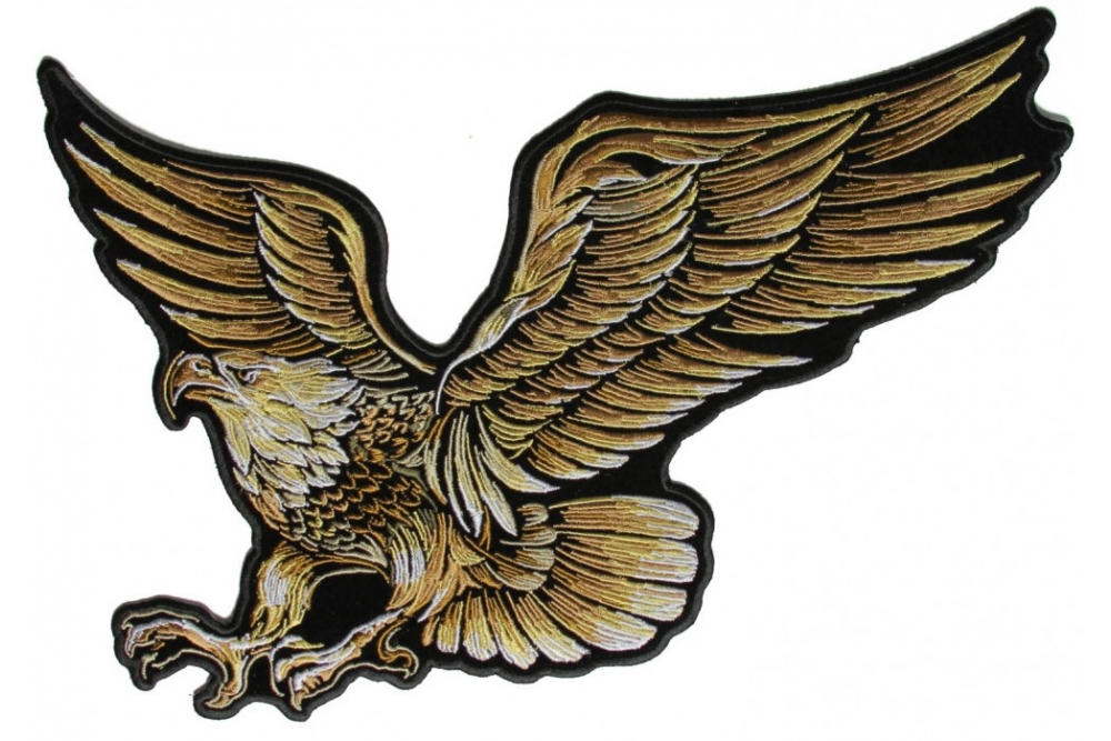 Flying Eagle Large Back Patch Sunset Colors