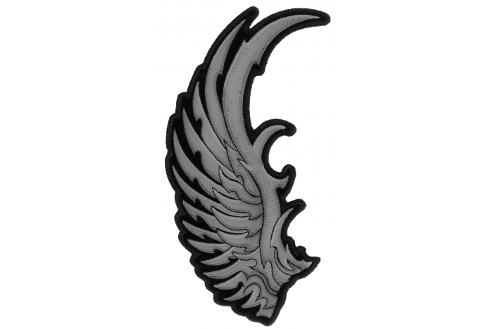 Left Silver Eagle Wing Patch
