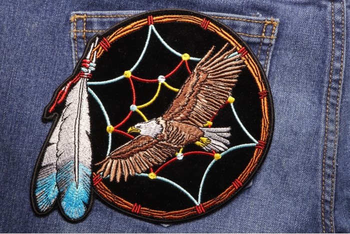Eagle Patch shown on jeans
