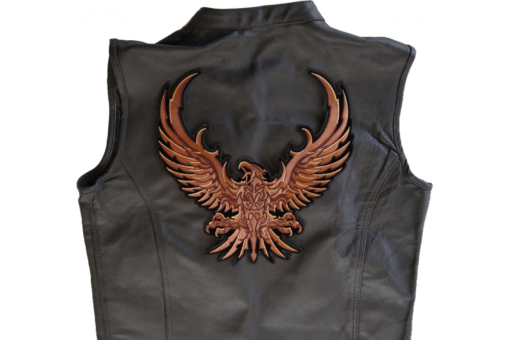 Eagle patches for outlet leather vest