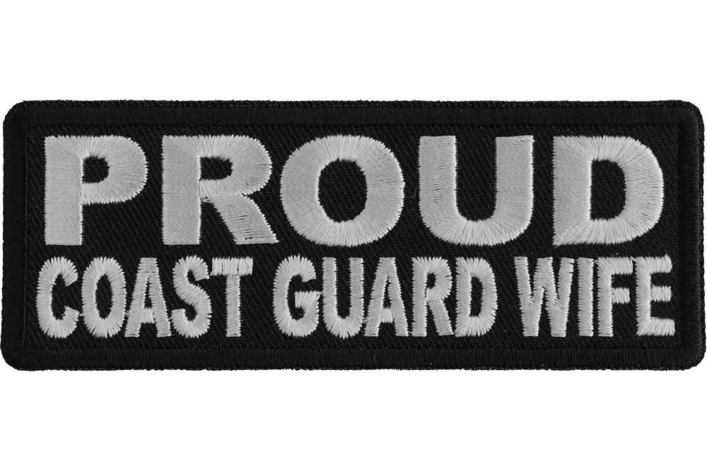 Proud Coast Guard Wife Patch