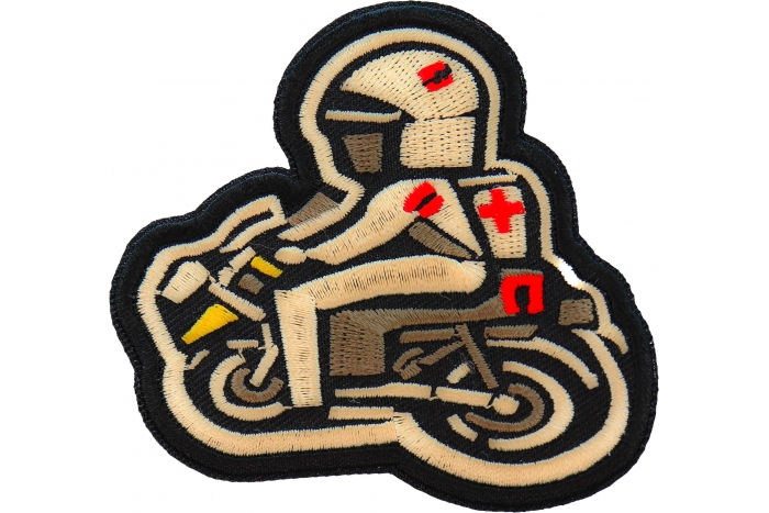 EMT Biker on Motorcycle Patch