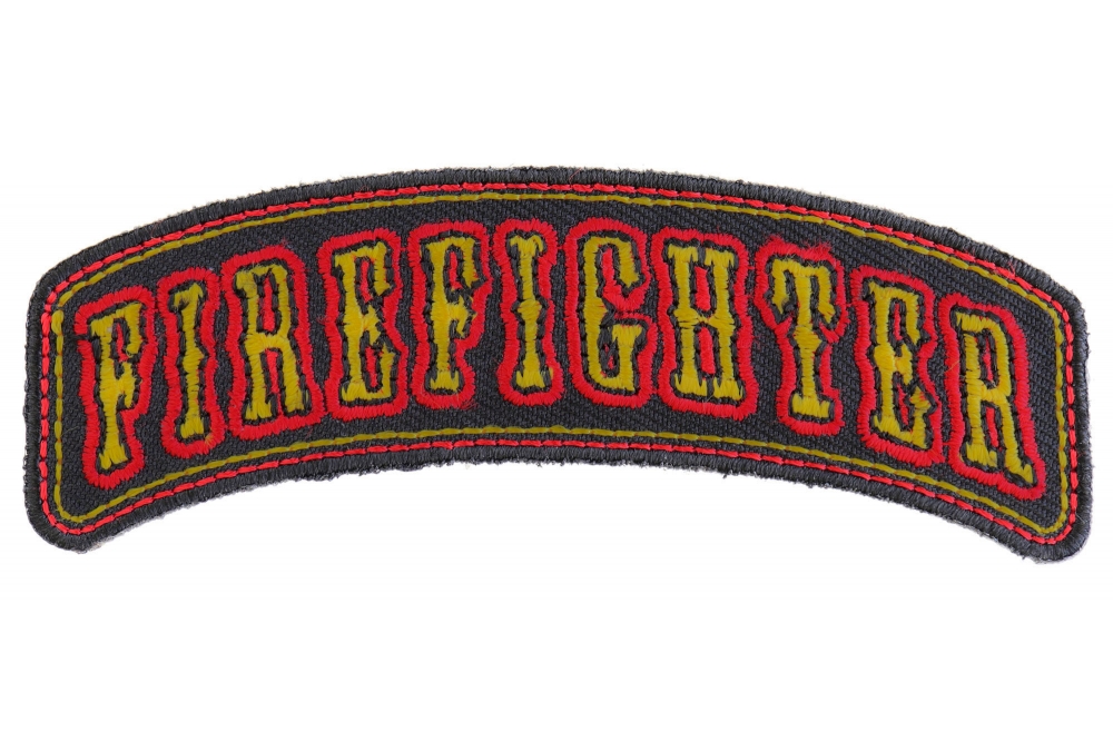 Firefighter Rocker Small Patch | Fire Fighter Patches -TheCheapPlace
