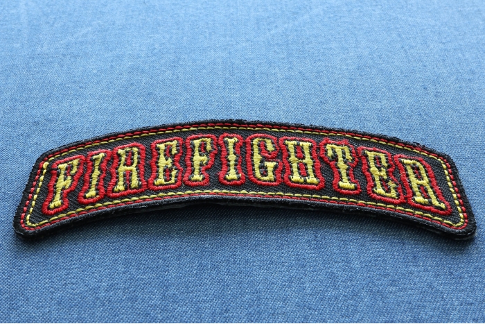 Firefighter Rocker Small Patch diagonal view