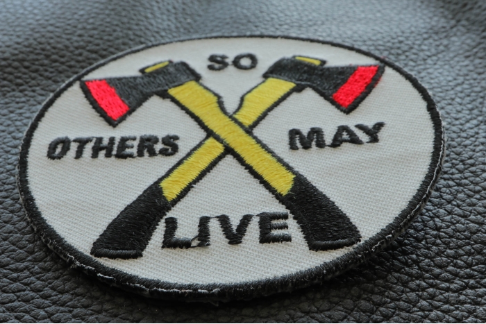 So Others May Live Firefighter Patch So Others May Live Firefighter Patch diagonal view