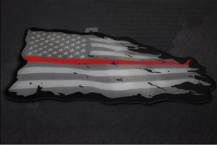 Red Stripe American Flag Patch diagonal view