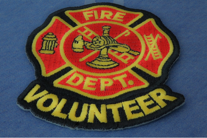 Volunteer Fire Dept Patch diagonal view