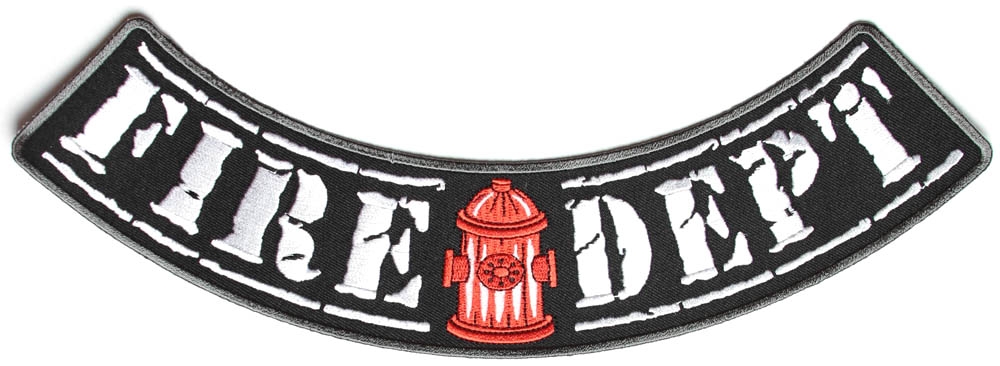 Fire Dept Large Lower Rocker Patch