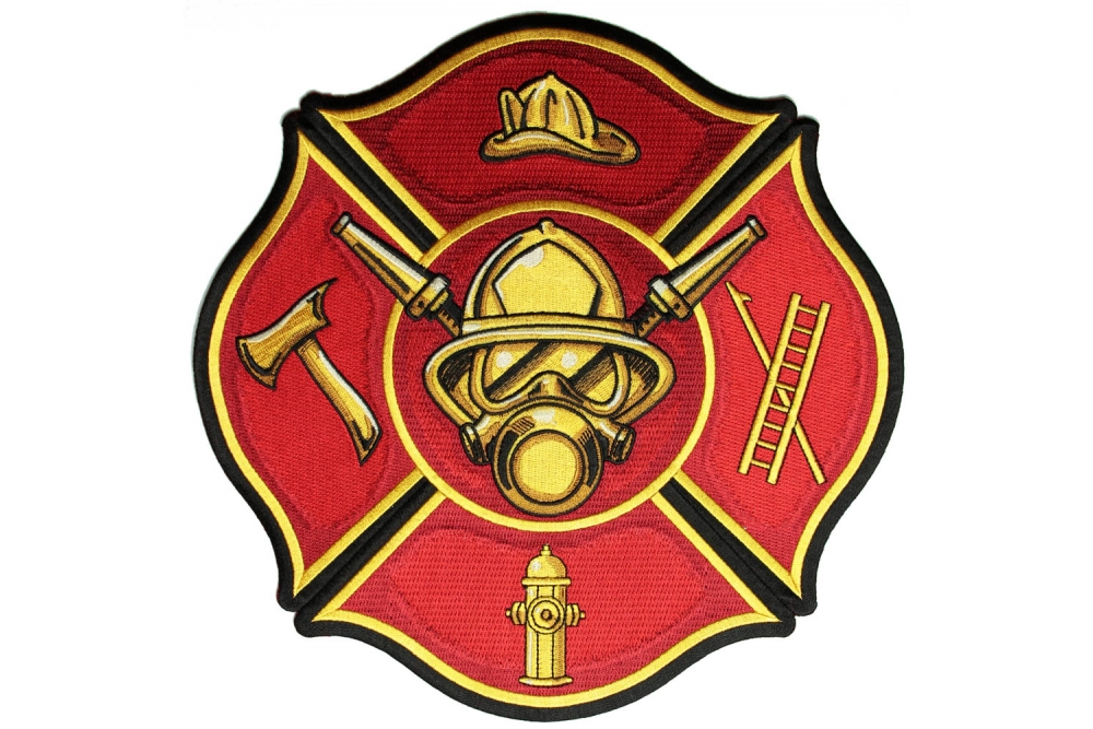 Fireman Patch Large Fire Dept