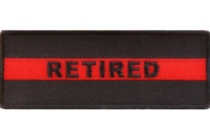 Retired Red Line Firefighter Patch