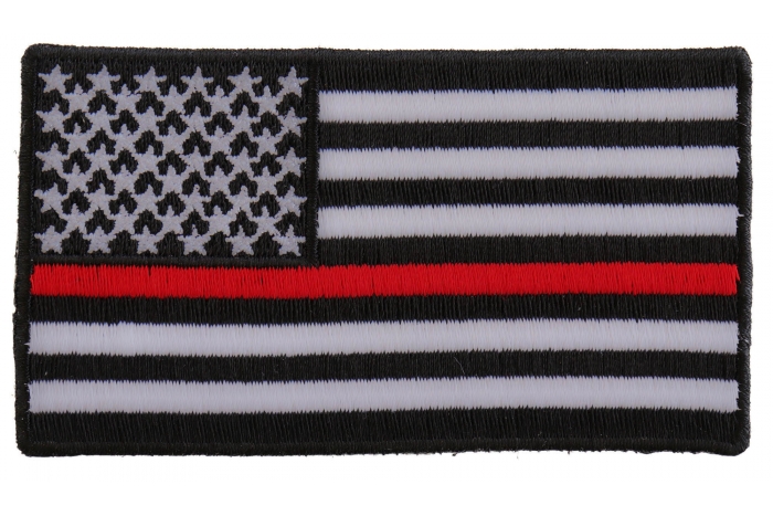 Subdued US Flag With Red Stripe Patch
