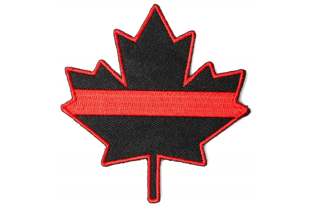 Thin Red Line Canadian Maple Leaf Patch