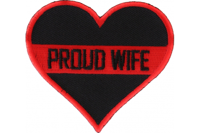 Thin Red Line Proud Wife Patch For Firefighters