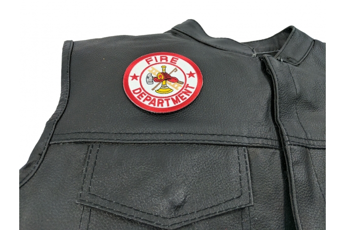 shown on leather vest