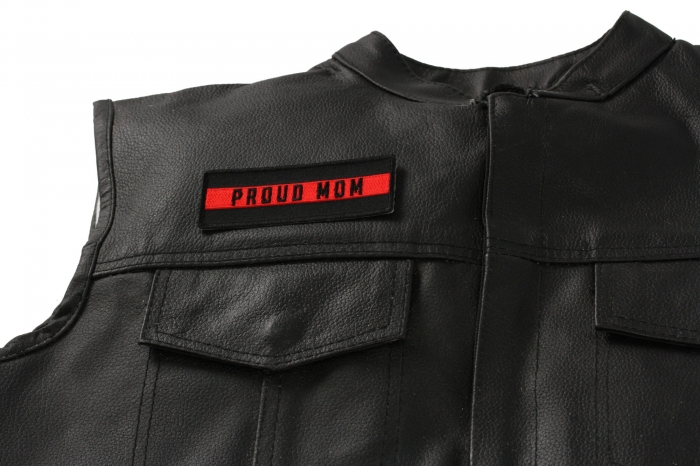 shown on leather vest