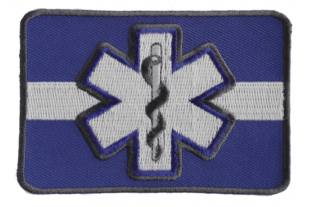 Thin White Line Star of Life EMT MEDIC Patch 