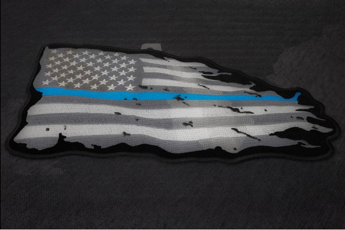 Blue Stripe American Flag Patch diagonal view