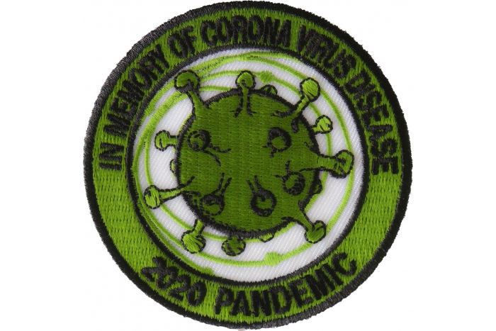 In memory of Corona Virus Disease 2020 Pandemic Iron on Patch
