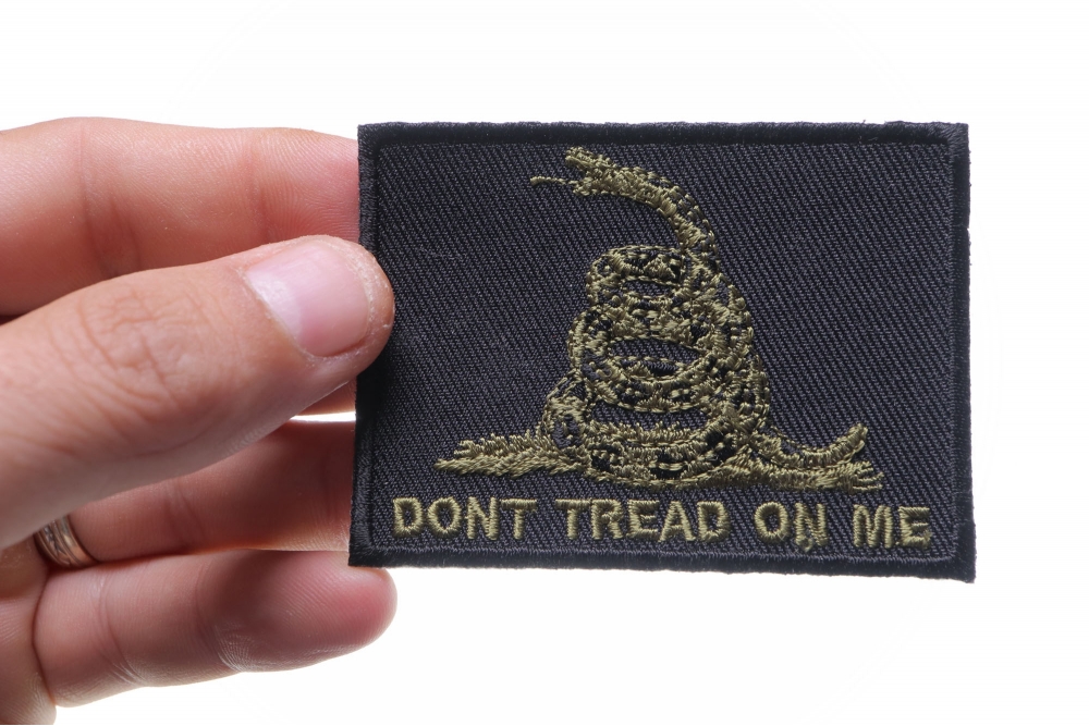 TREAD ON ME AND DIE GADSDEN FLAG PATCH DON'T embroidered iron-on TEA PARTY NEW 