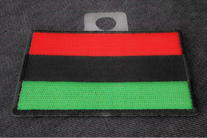 African Flag Patch diagonal view
