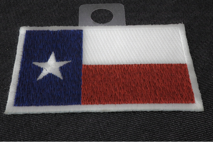 Texas Flag Patch in subdued colors diagonal view