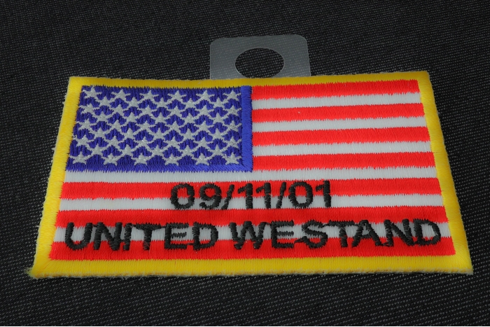 United We Stand 91101 Flag Patch diagonal view