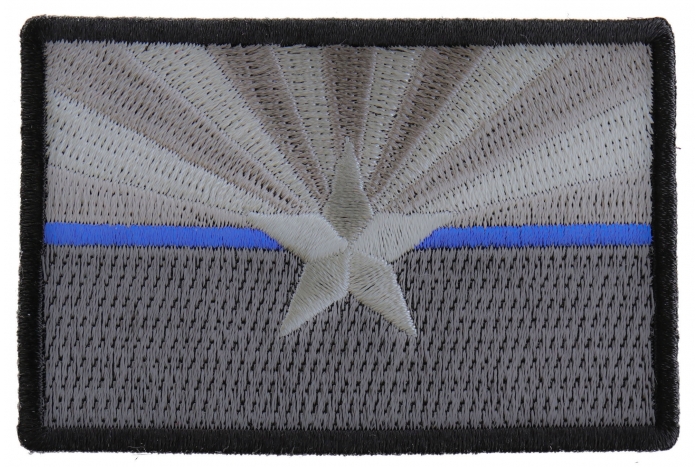 Arizona State Flag Blue Line Police Patch