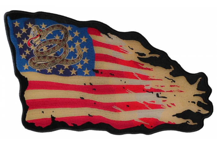 Don't Tread on Me American Flag Patch