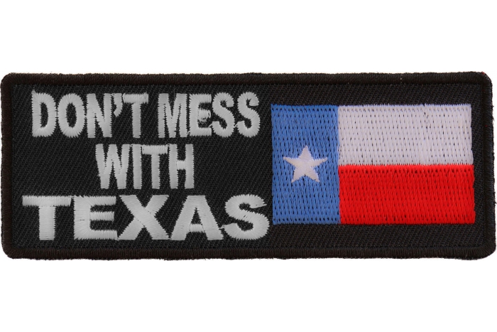 Don't Mess With Texas Patch With Flag