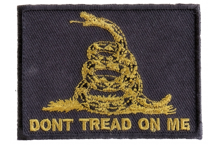 Green Black Gadsden Flag Don't Tread on Me Patch