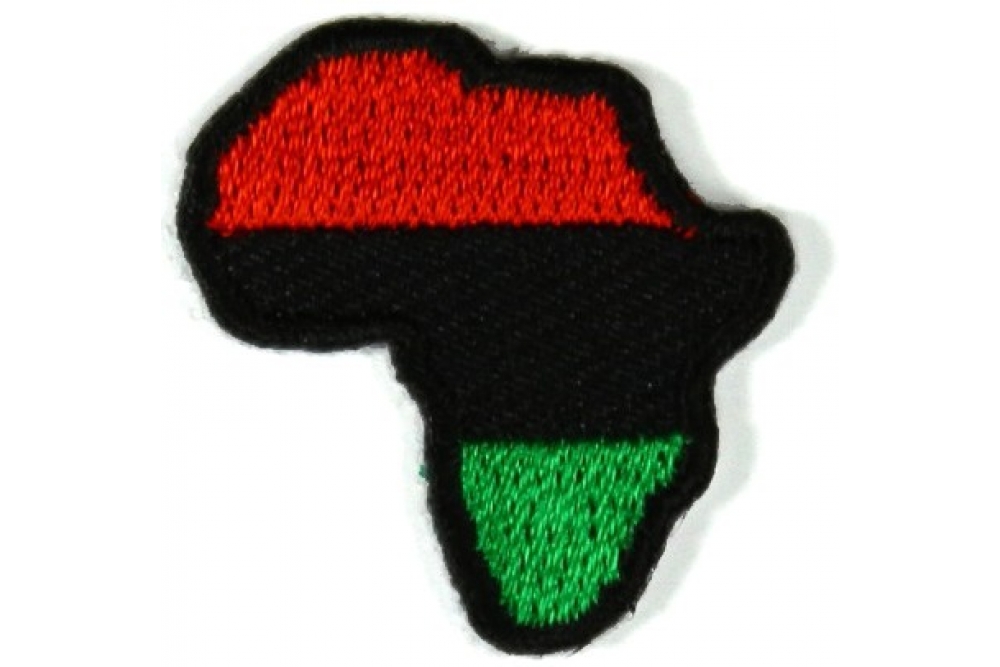 MINI African Map and Flag Patch