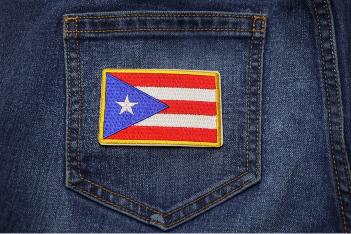 Puerto Rican Flag shown on jeans