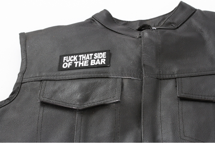  shown on leather vest