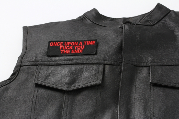  shown on leather vest
