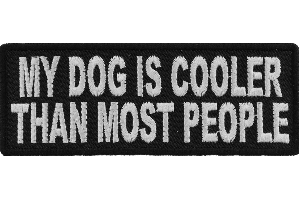 Embroidered I'm Only Talking to My Dog Today Sew or Iron on Patch Biker Patch 