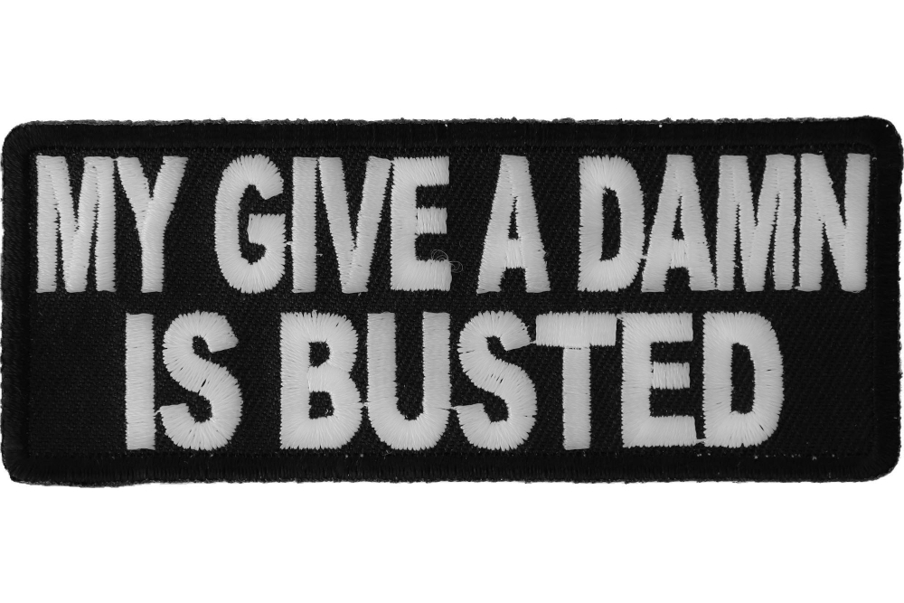Embroidered Life is Short Break Some Rules Sew or Iron on Patch Biker Patch