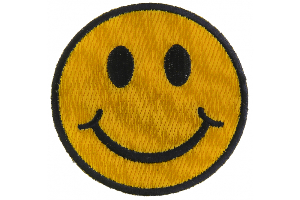 Yellow Smiley Face Rainbow Cloud Patch Iron Sew On Clothes Bag Embroidered Badge 
